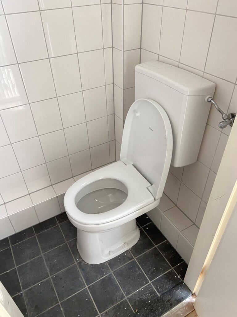 toilet renoveren in Amsterdam (voor)